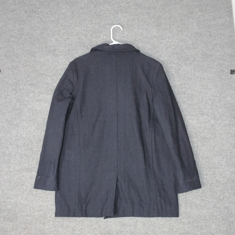 Steve & Barry's Pea Coat Mens S Navy Blue Wool‎ Blend Double Breasted Jacket